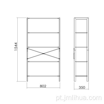 Estante de livro de estilo simples e moderno